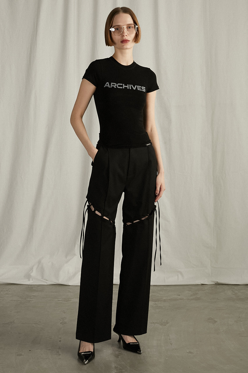 Lace-Up Tailored Pants - SALE