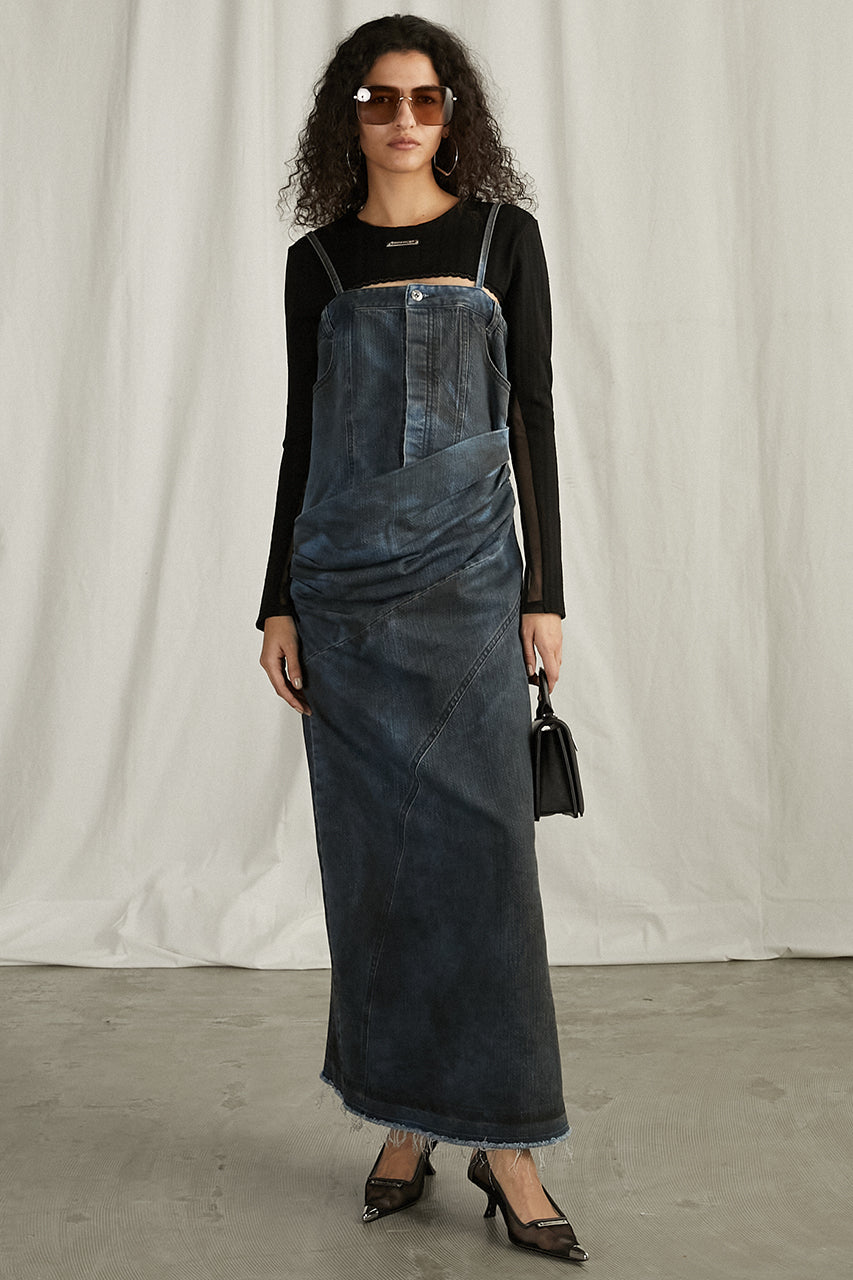 2WAY Lame Denim Dress - SALE