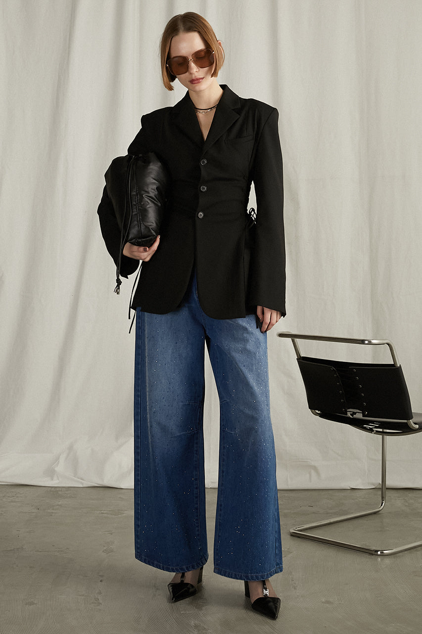 Drop Jewel Denim Pants - SALE