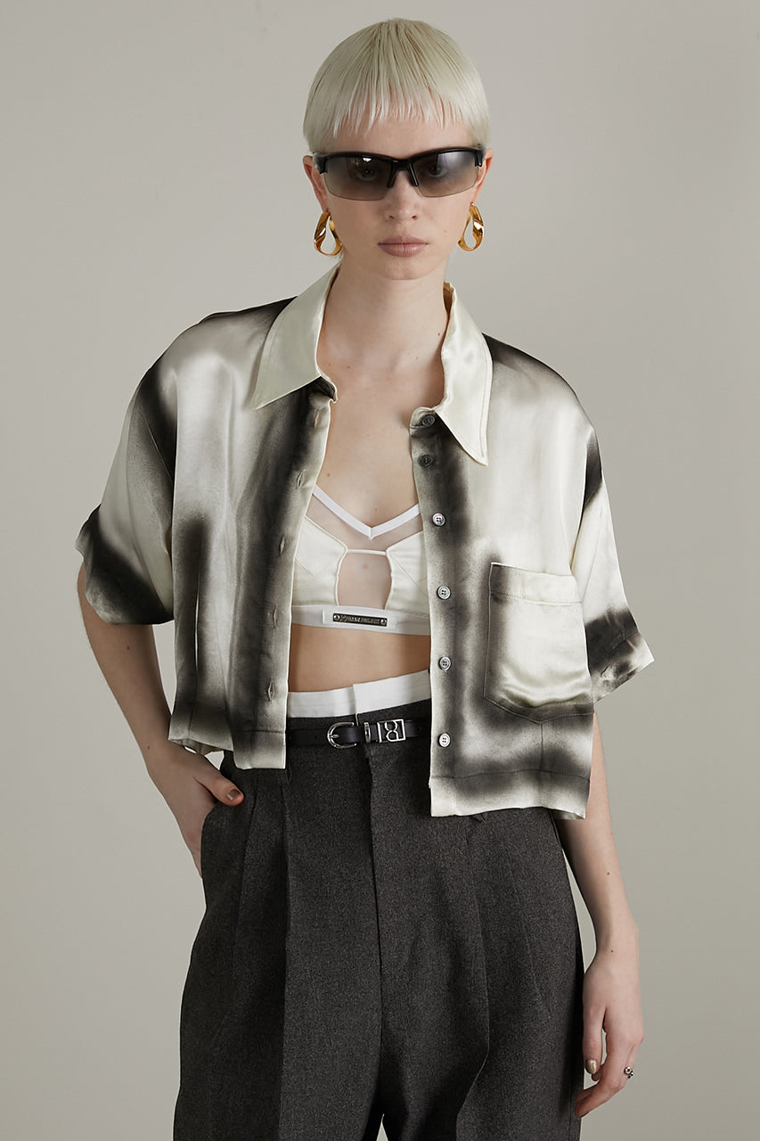 Painted Satin Short Shirt - SALE