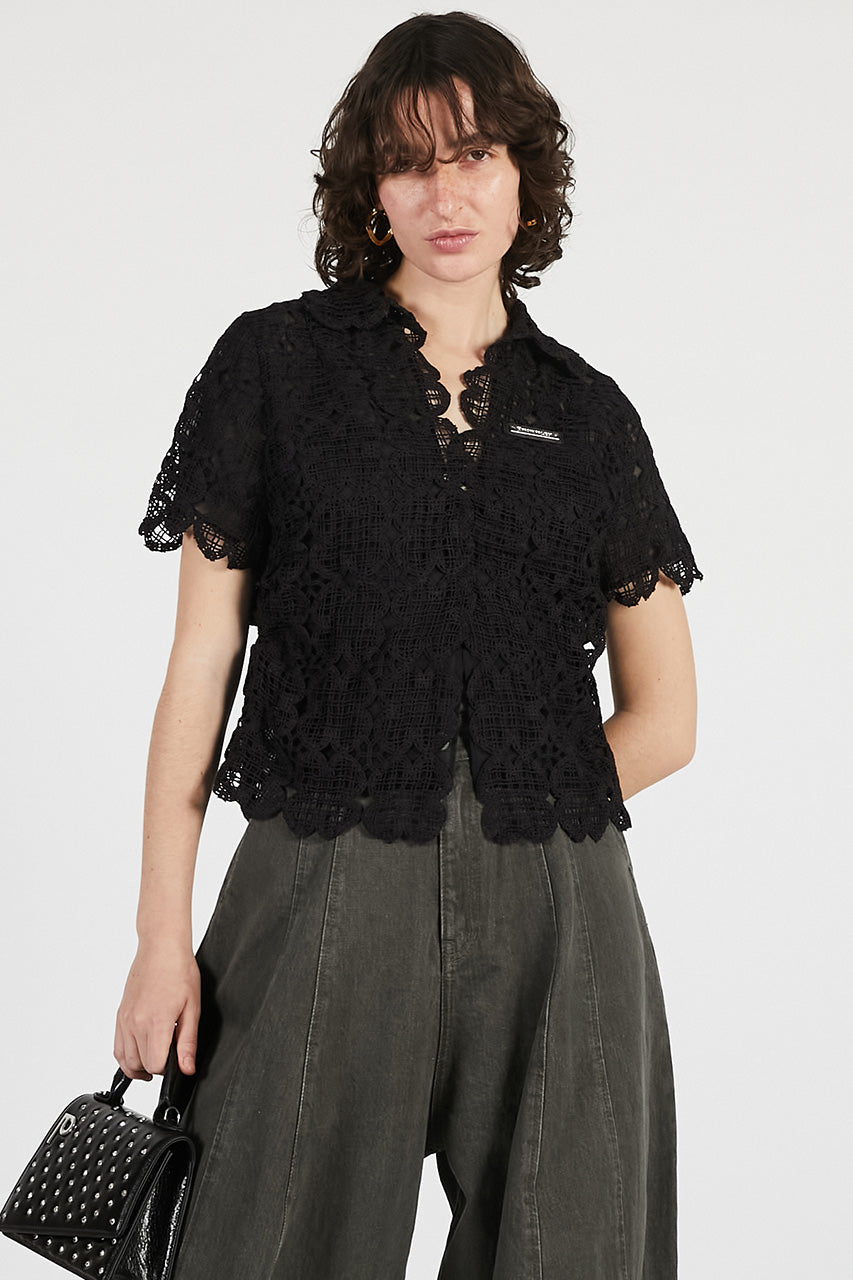 Scallop Clover Lace Top