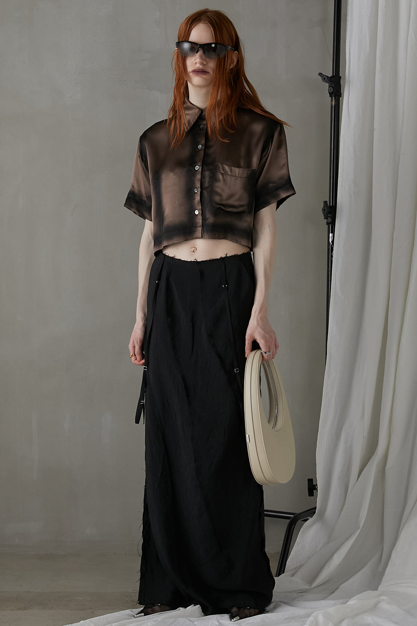 Painted Satin Short Shirt - SALE