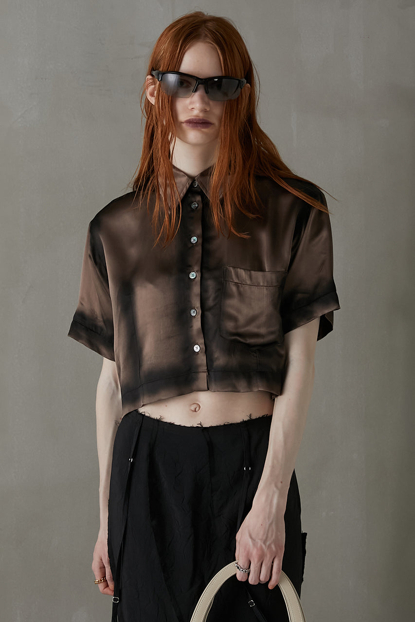 Painted Satin Short Shirt - SALE