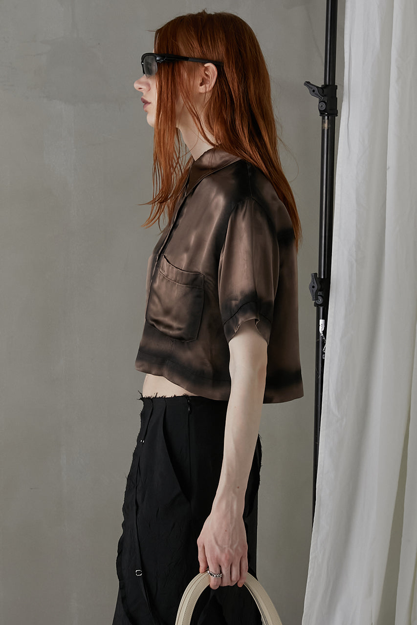 Painted Satin Short Shirt - SALE
