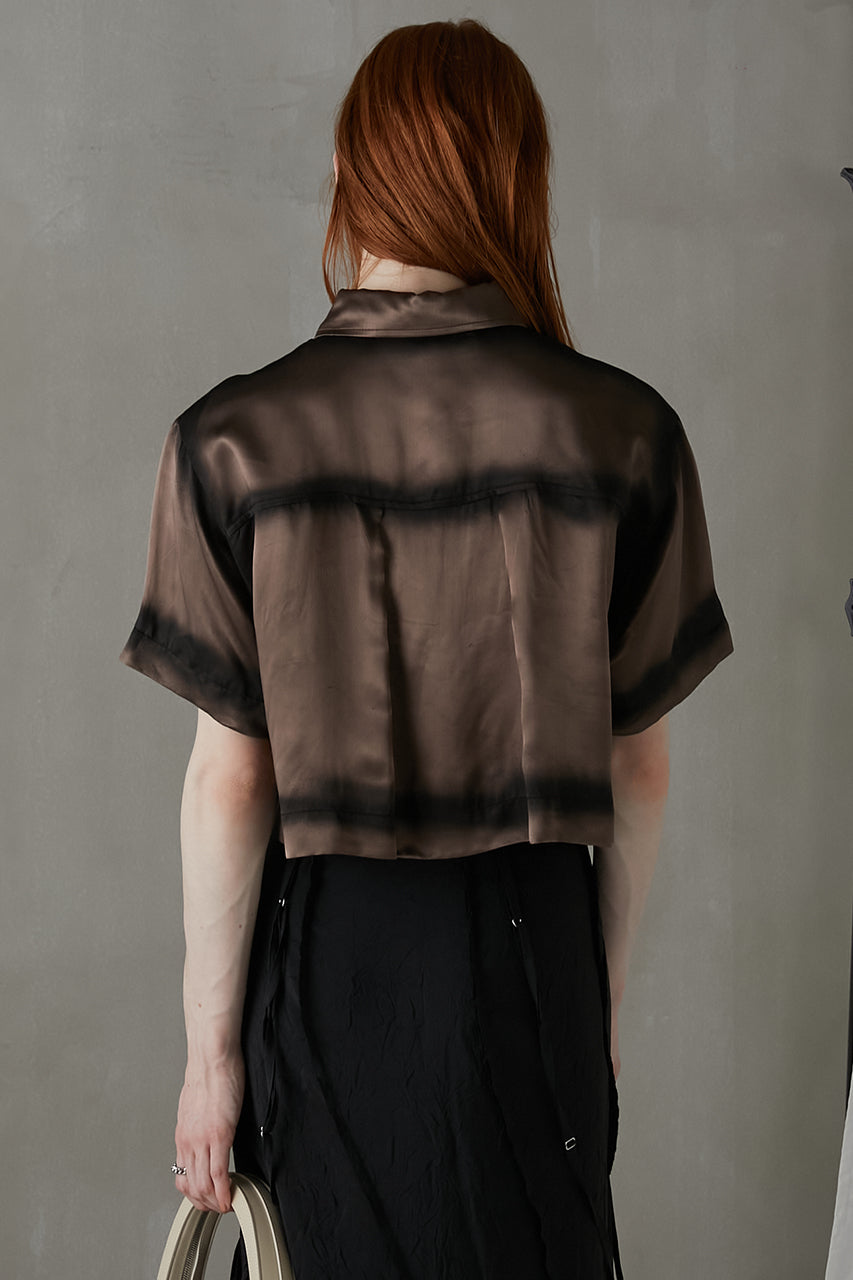 Painted Satin Short Shirt - SALE