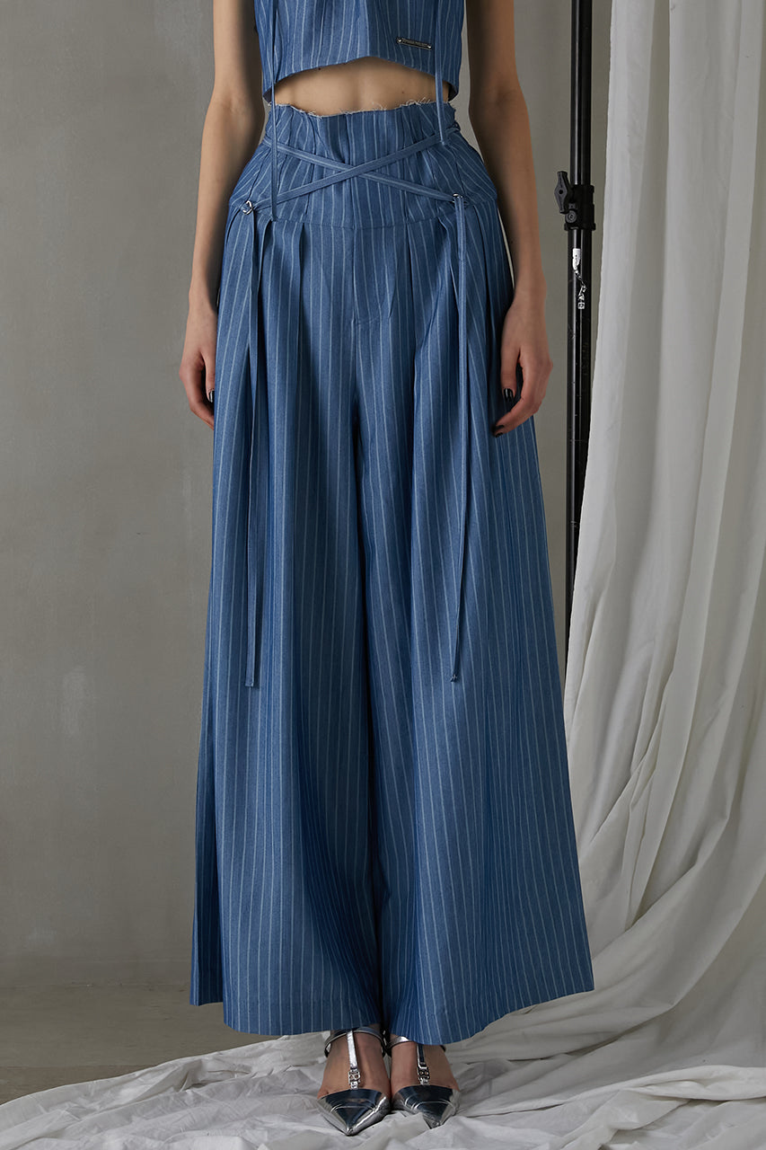 Striped Super Wide Pants
