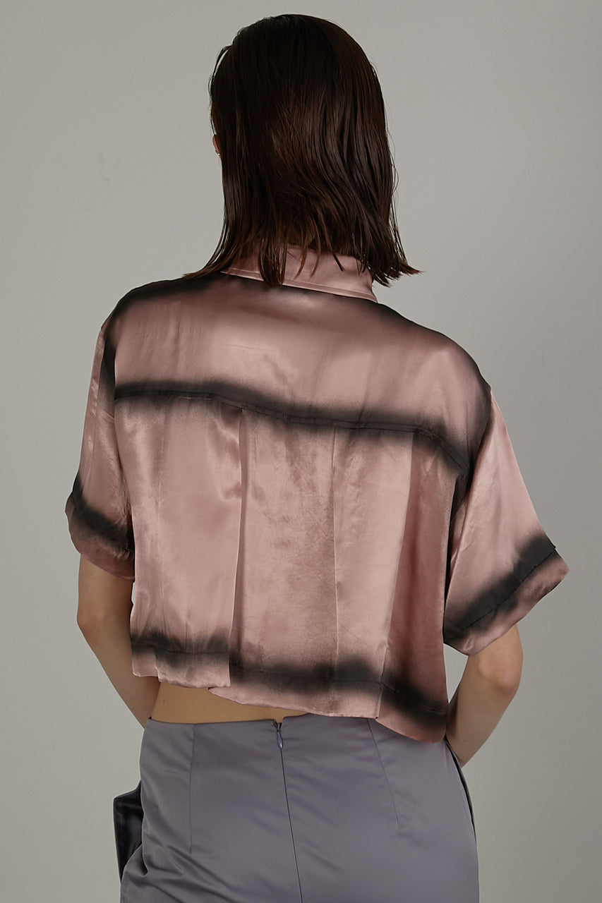 Painted Satin Short Shirt - SALE