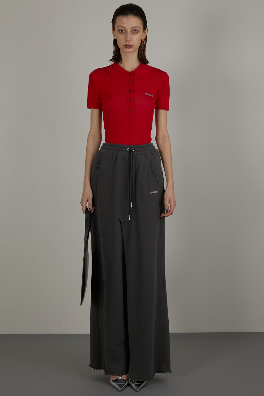 Twisted Layered Skirt Pants
