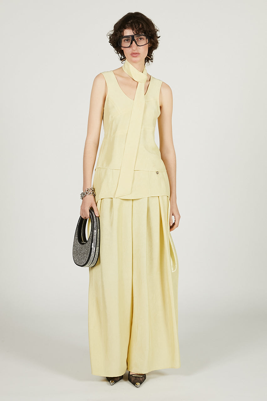 Scarf Satin Tank - 2025 SUMMER