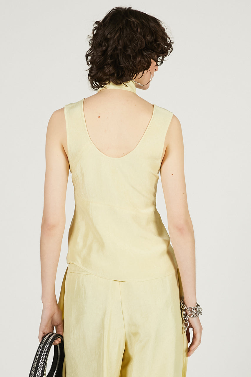 Scarf Satin Tank - 2025 SUMMER