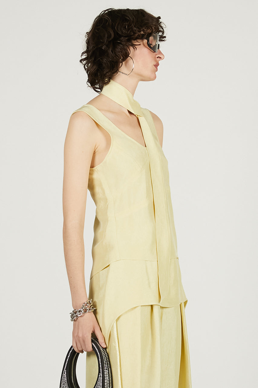 Scarf Satin Tank - 2025 SUMMER