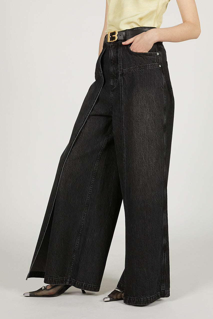 Front Layered Denim