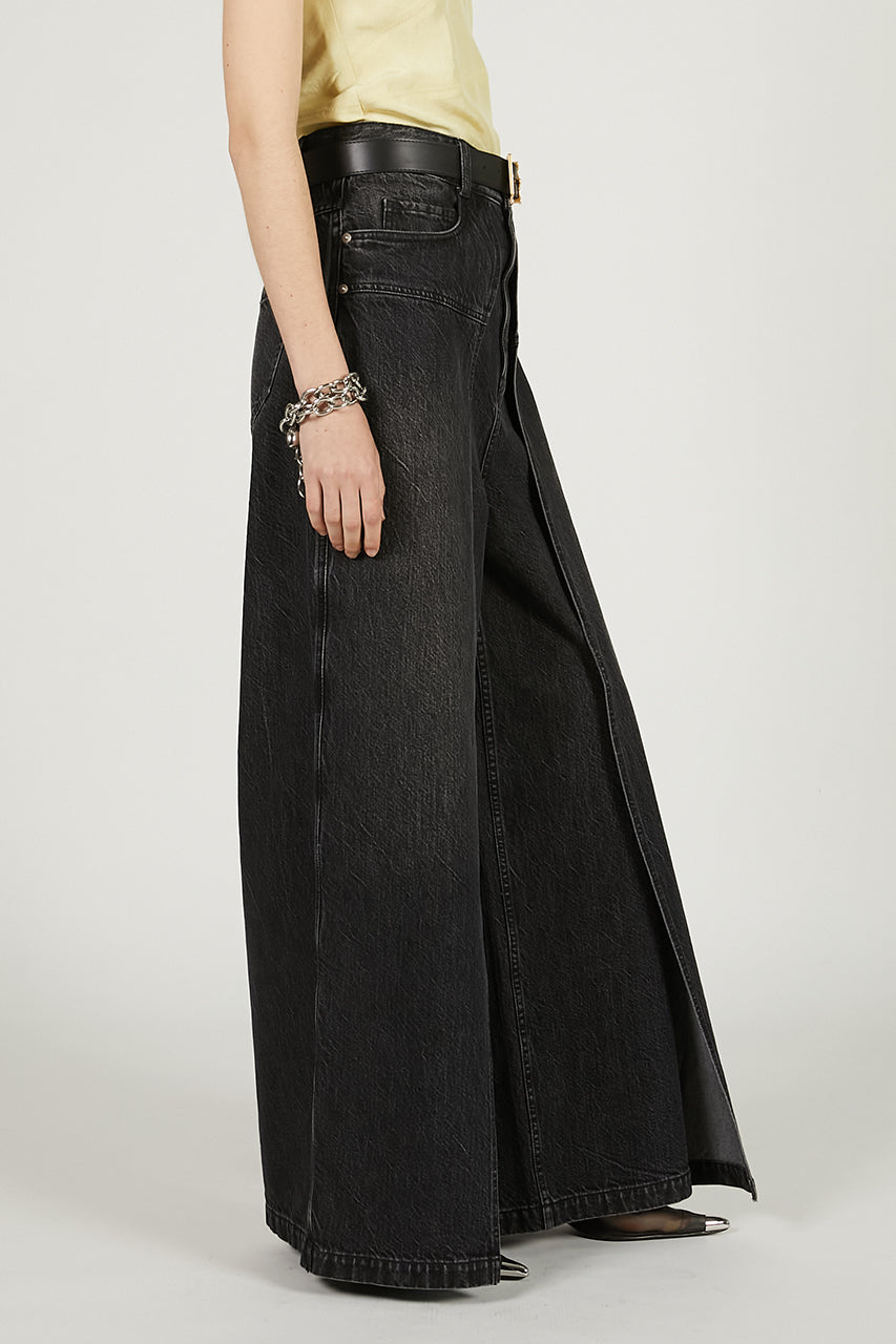 Front Layered Denim