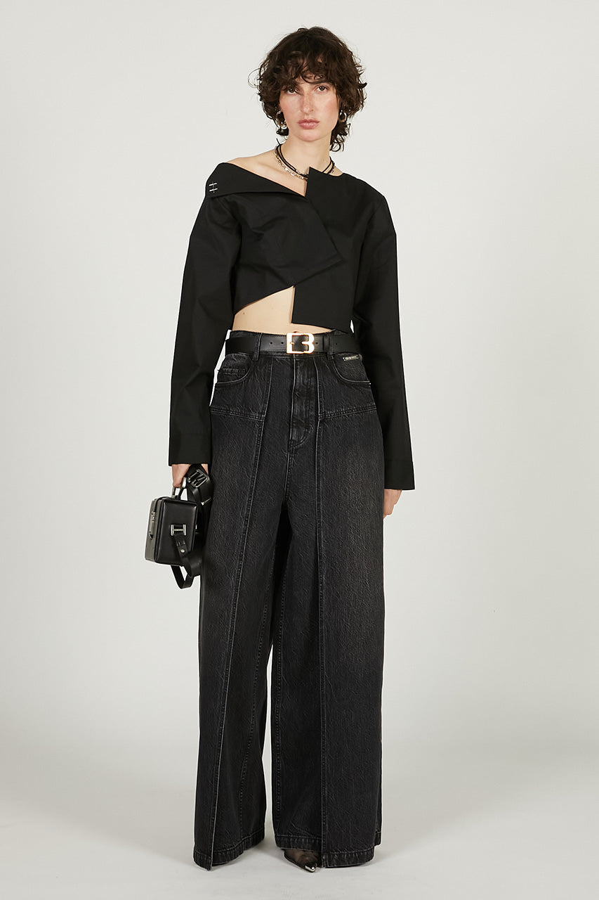Front Layered Denim