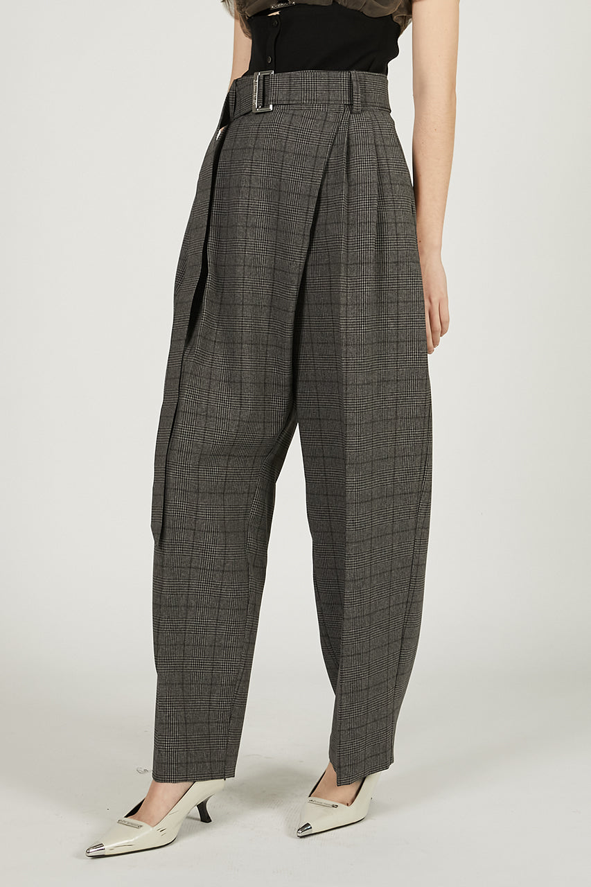 Asymmetrical Wide Tapered Pants