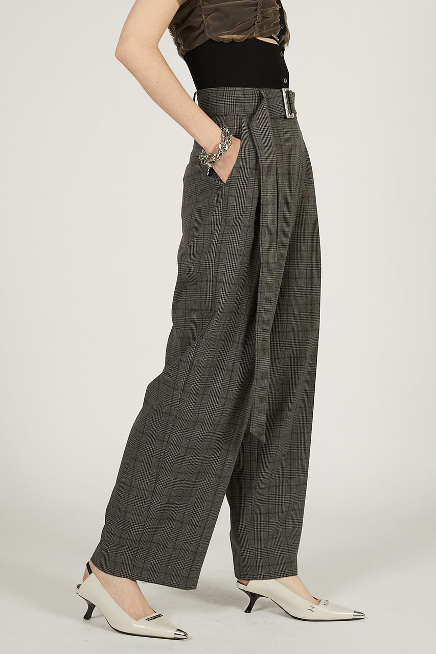 Asymmetrical Wide Tapered Pants