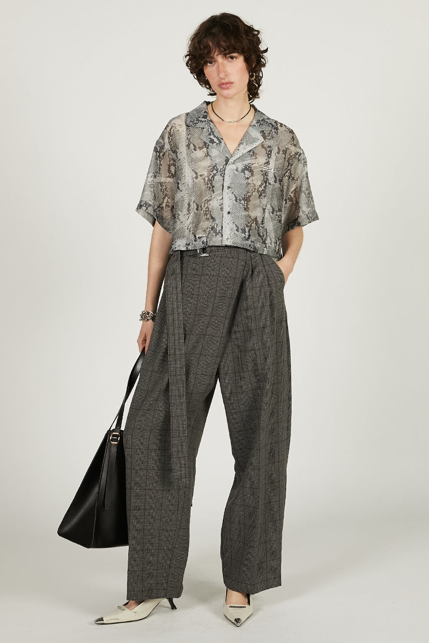 Python Print Sheer Shirt - SALE