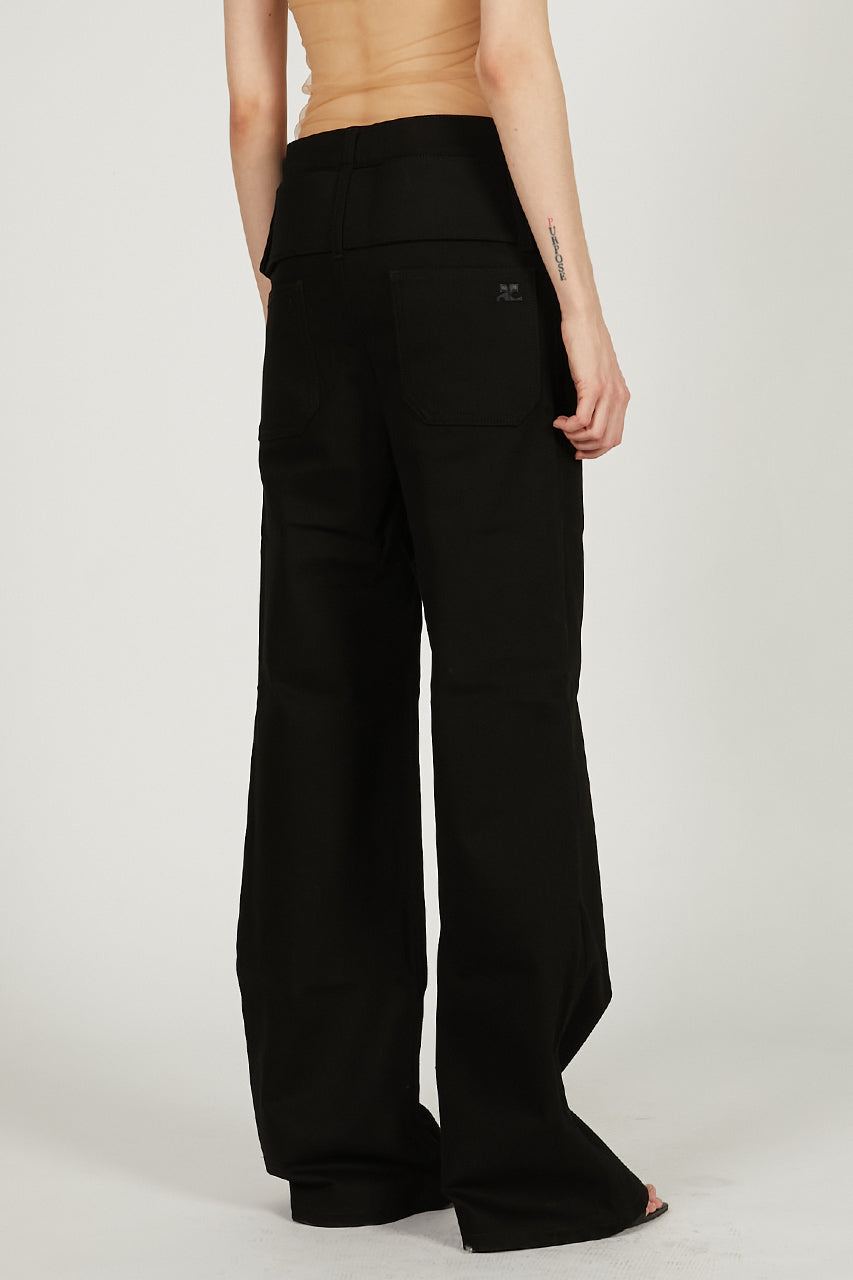 Double Belt Denim Pants - SALE