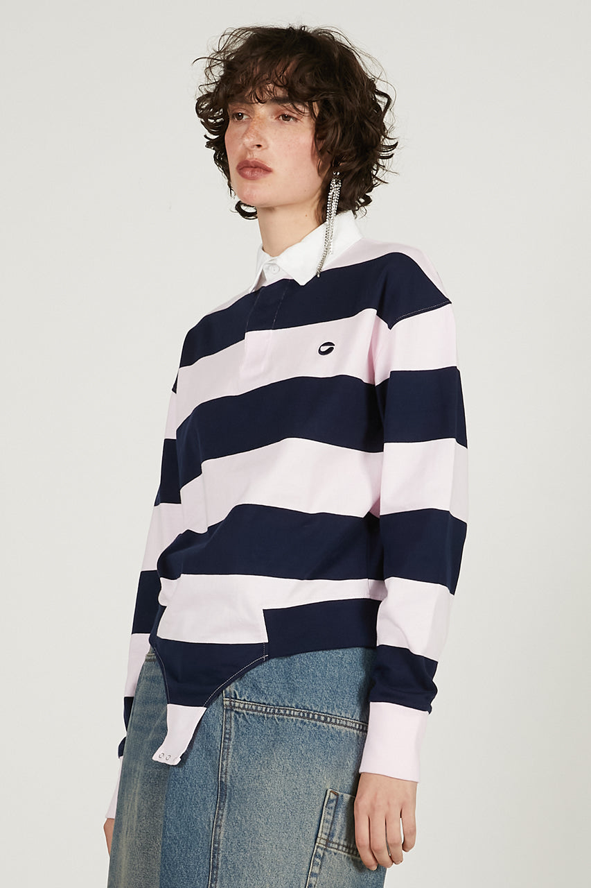 Striped Long Sleeve Polo Body - SALE