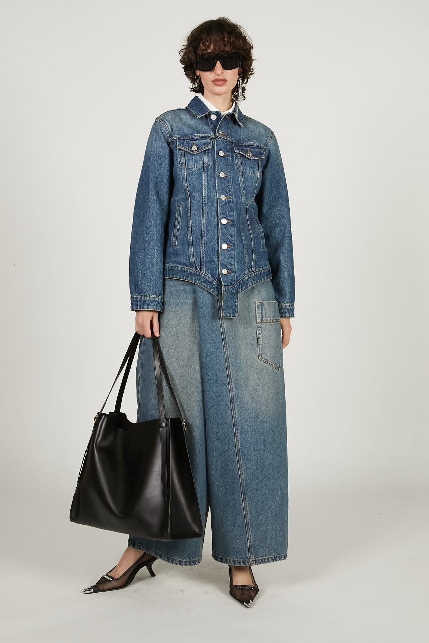 Deformed Baggy Denim Pants - SALE