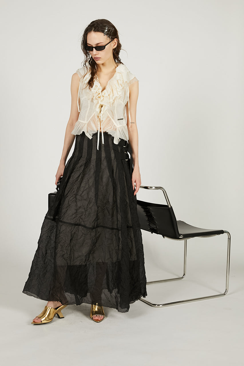 Crinkle Organza Skirt
