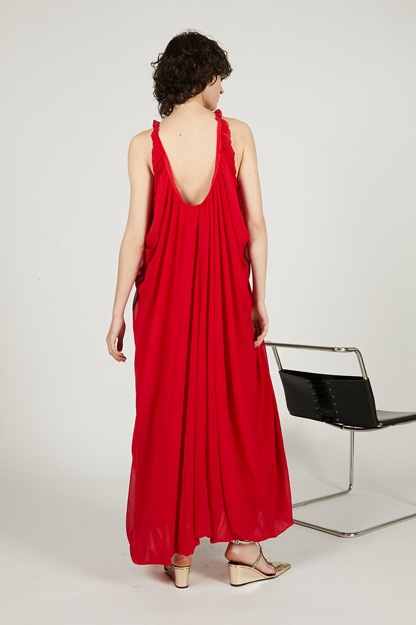 Gathered Balloon Dress