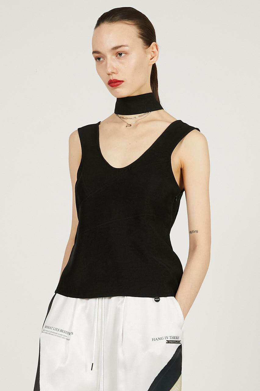 Scarf Satin Tank - SALE