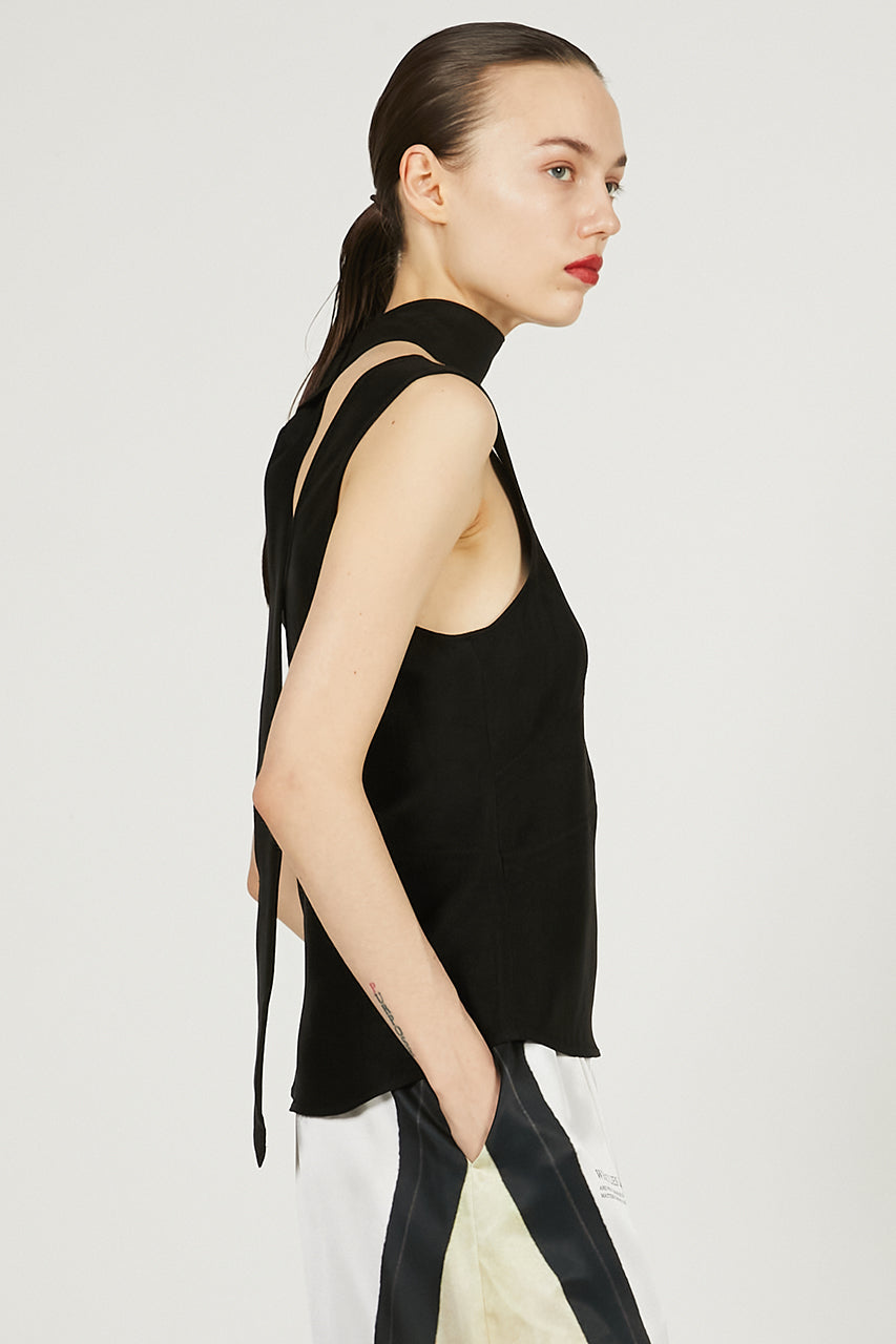 Scarf Satin Tank - 2025 SUMMER