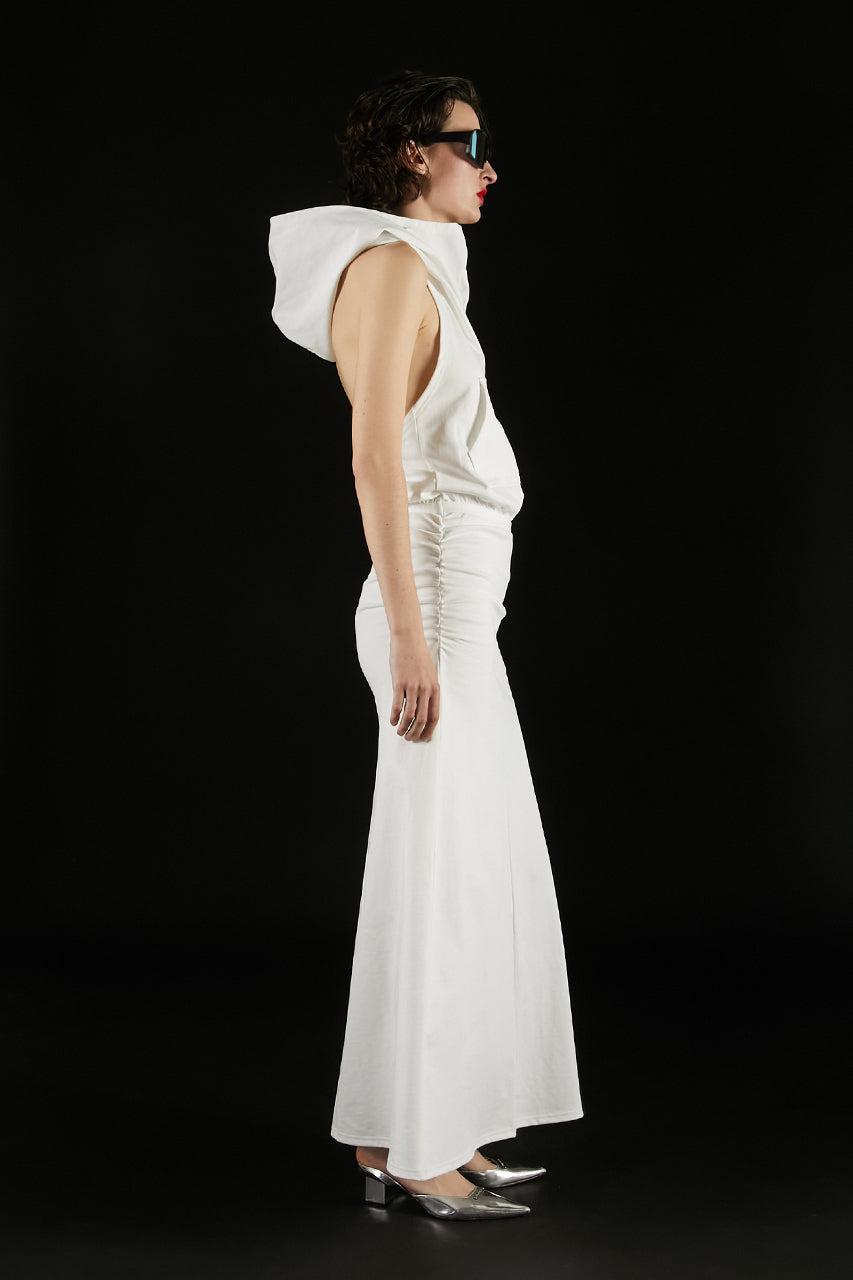Drape Hoodie One Piece