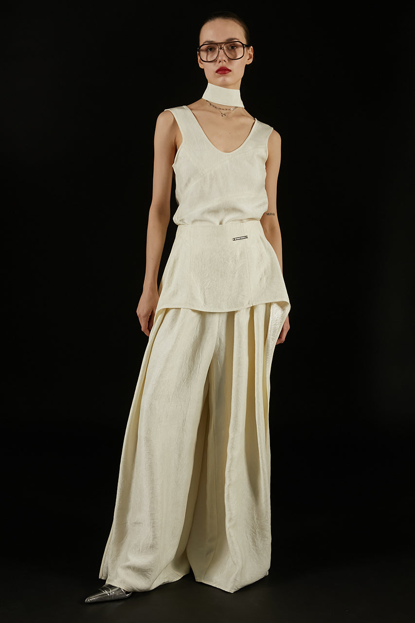 Scarf Satin Tank - 2025 SUMMER