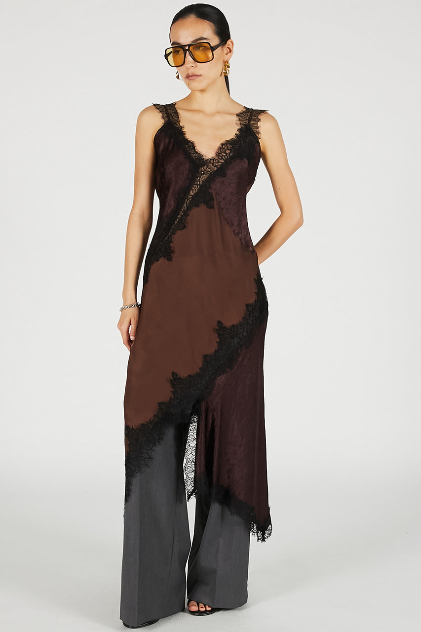 Asymmetrical Lingerie Dress