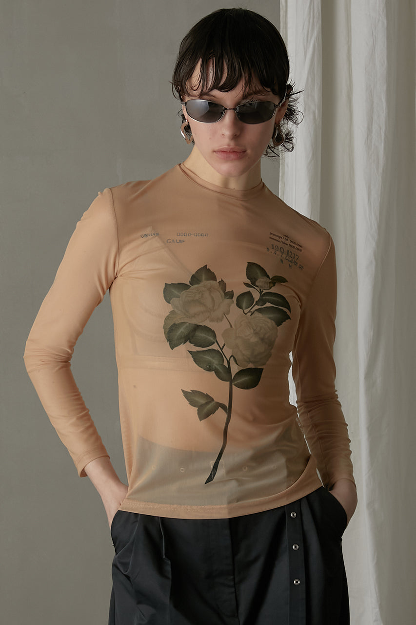 Flower Print Mask Top - SALE