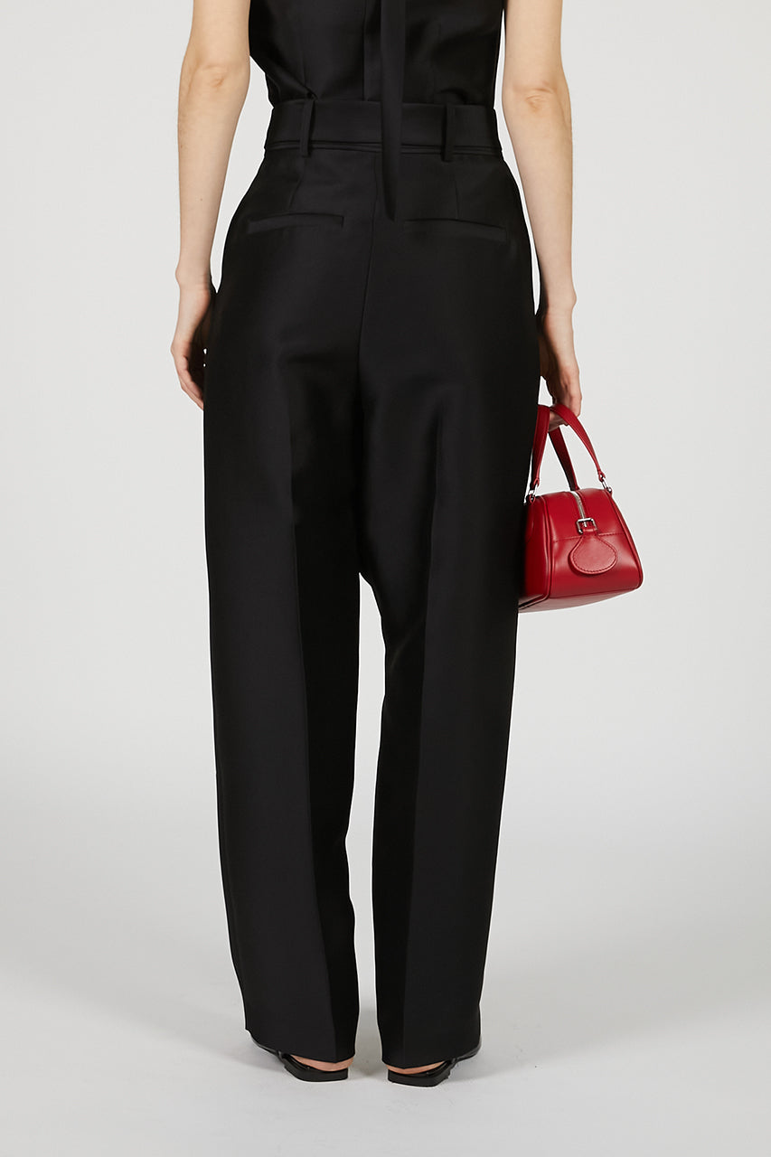 Asymmetrical Wide Tapered Pants