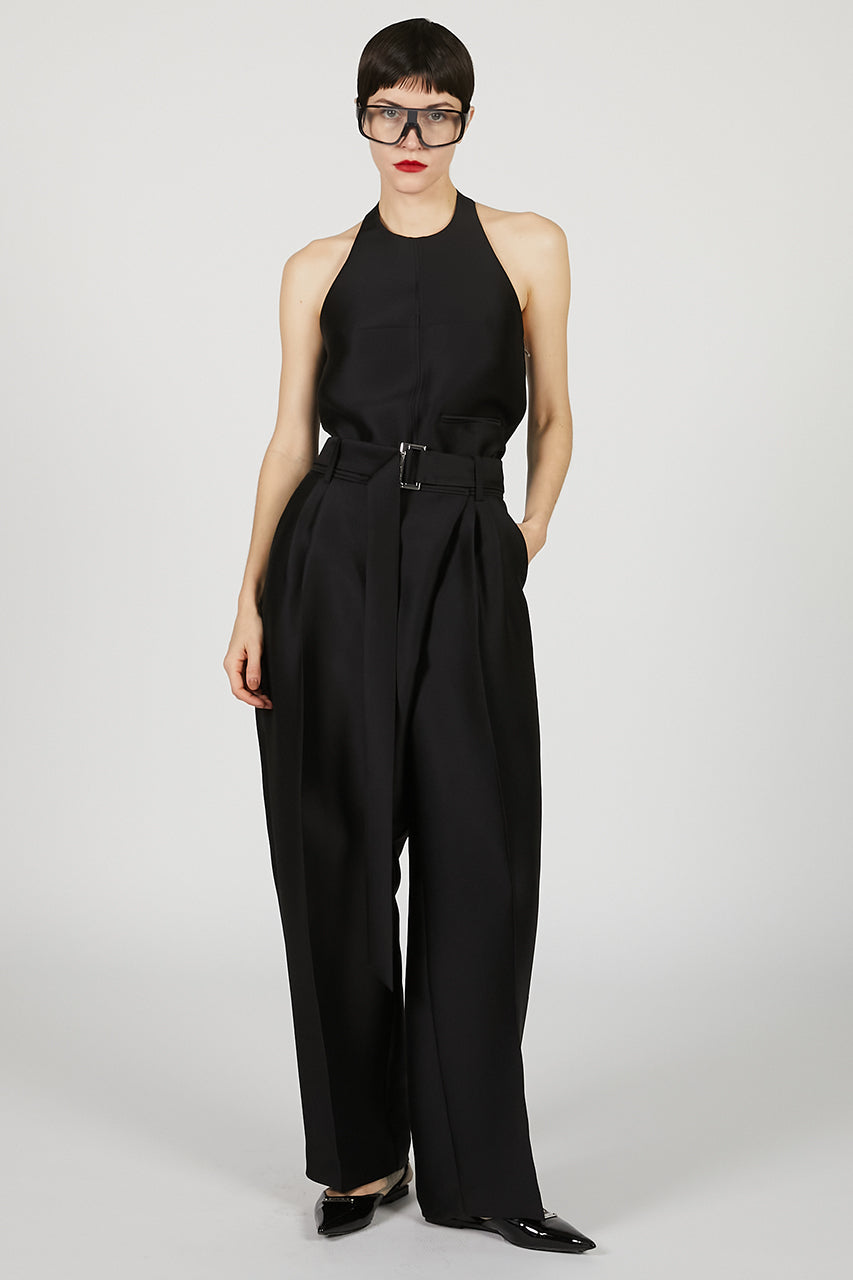Asymmetrical Wide Tapered Pants