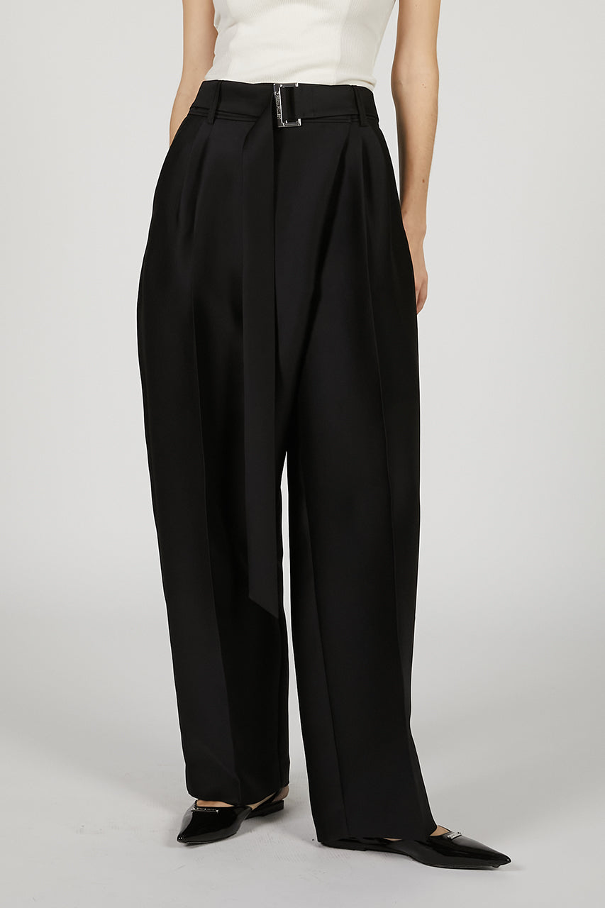 Asymmetrical Wide Tapered Pants