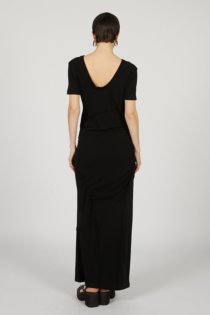 Asymmetrical Twist Maxi Dress