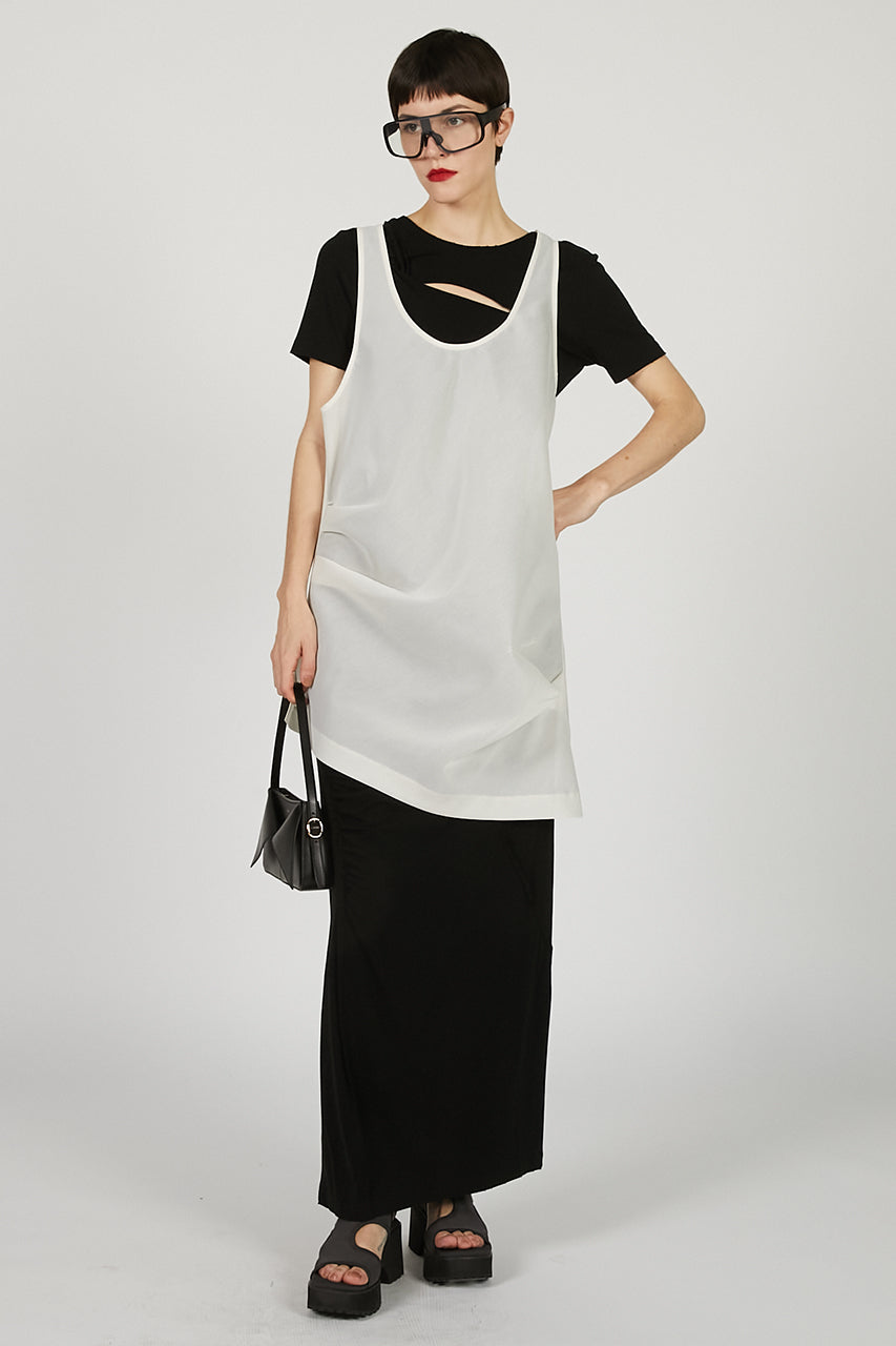 Asymmetrical Twist Maxi Dress