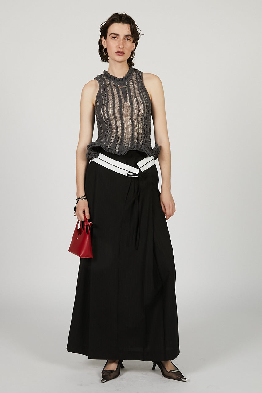 Deep Tuck Suiting Skirt - SALE