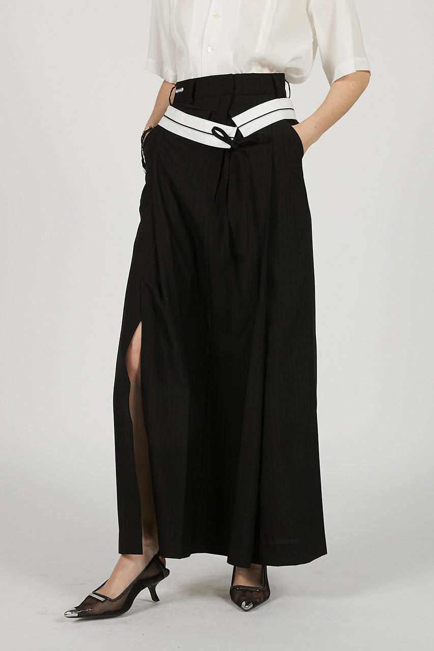 Deep Tuck Suiting Skirt - SALE