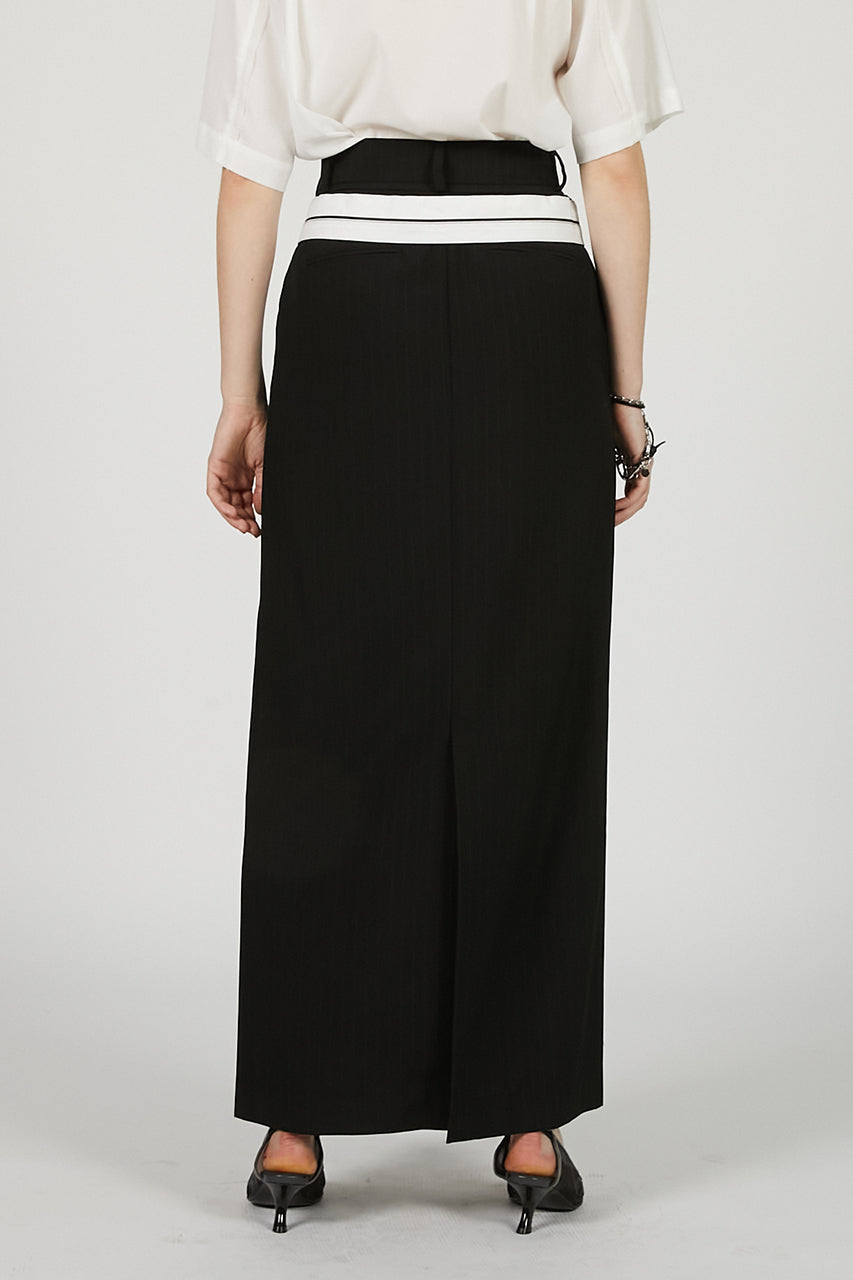 Deep Tuck Suiting Skirt - SALE
