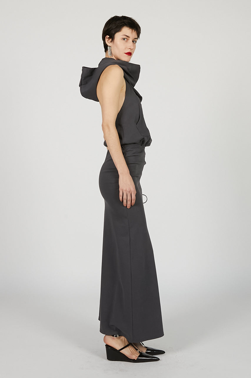 Drape Hoodie One Piece
