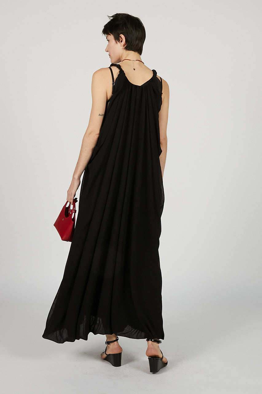 Gathered Balloon Dress
