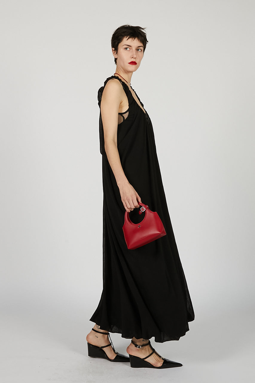 Gathered Balloon Dress