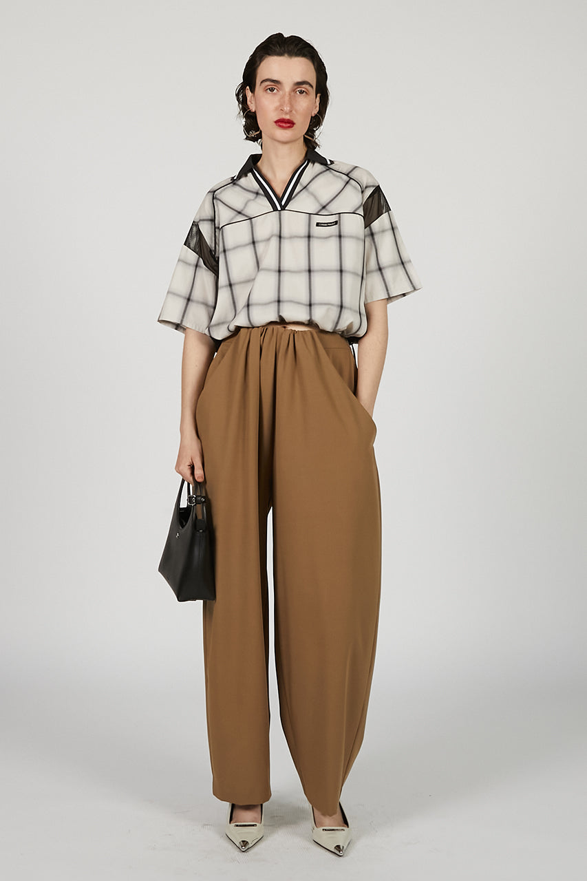 Front Gathered Easy Pants