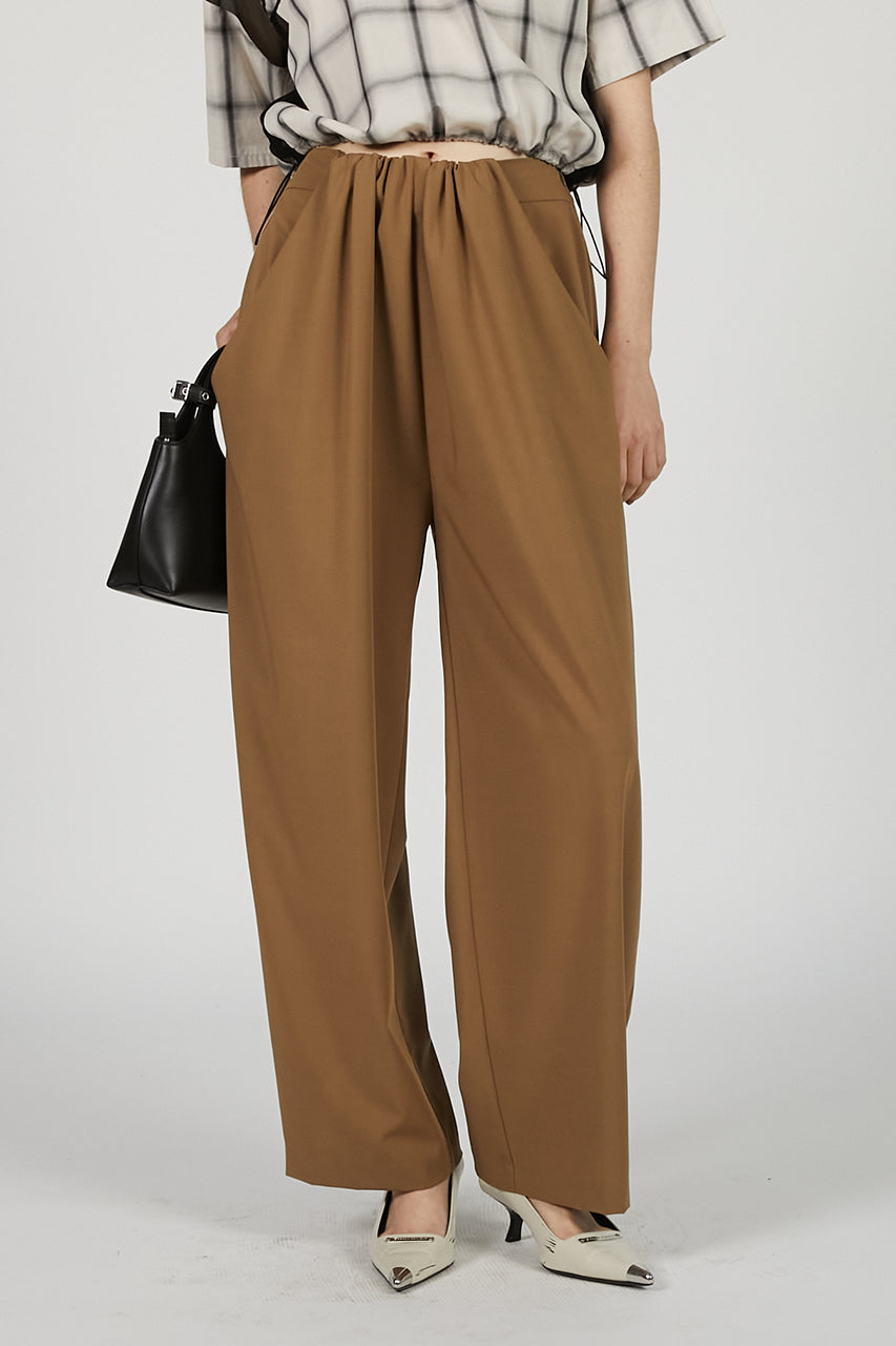 Front Gathered Easy Pants