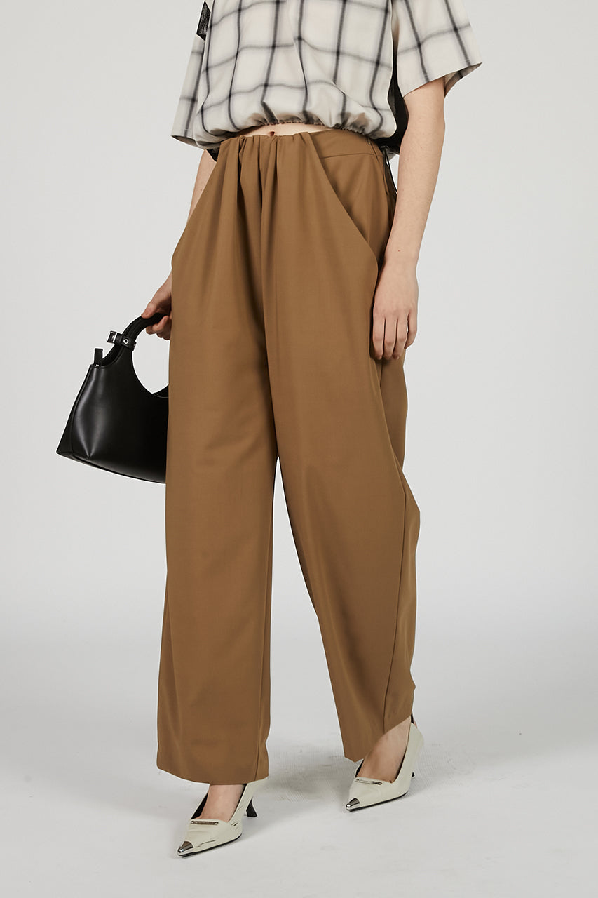 Front Gathered Easy Pants