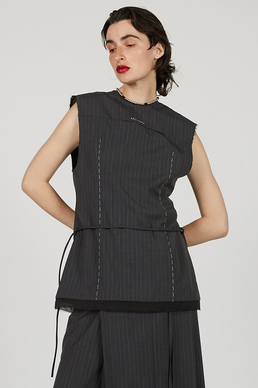 Pinstripe 2Way Top - SALE