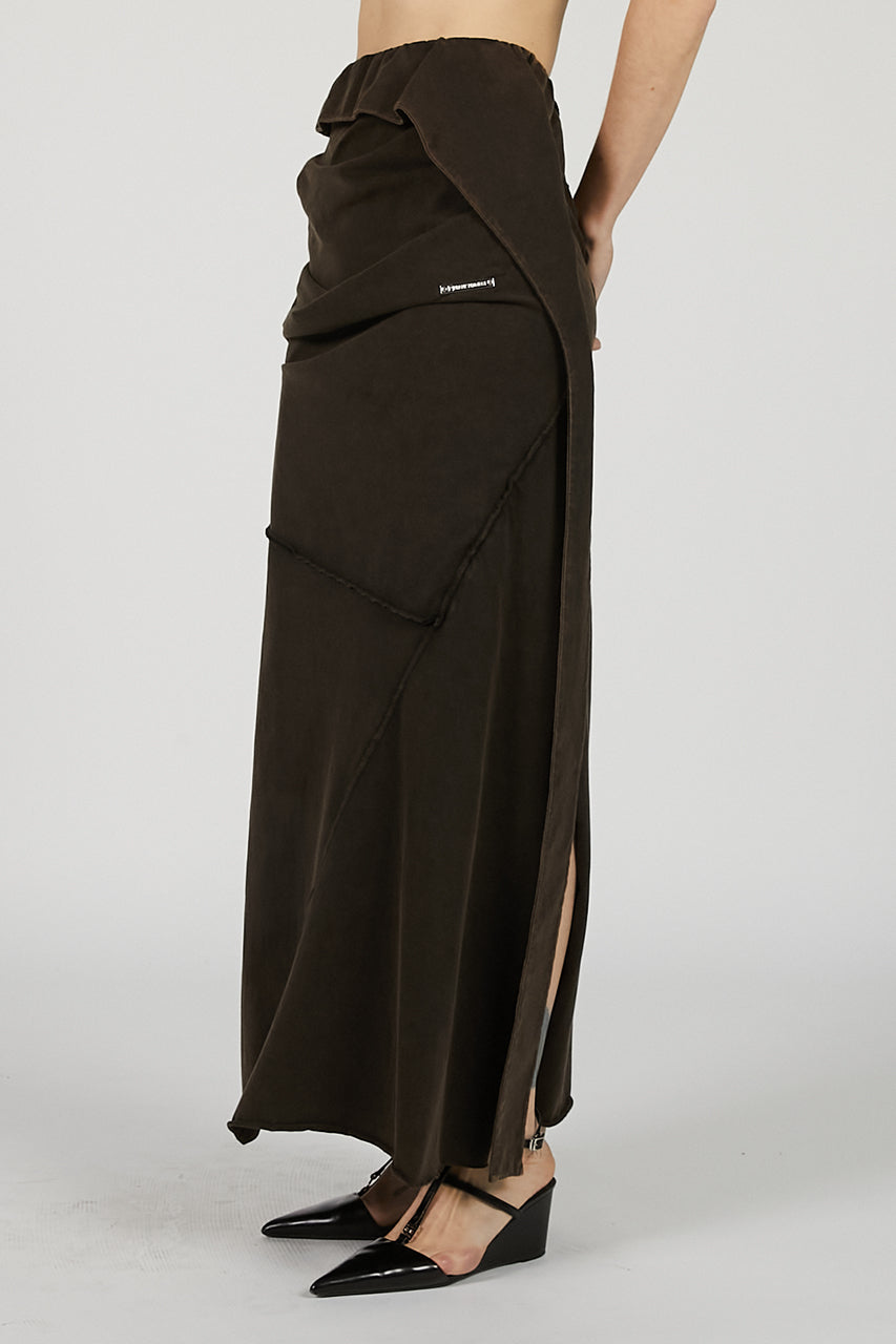 Layered Asymmetrical Drape Skirt - SALE