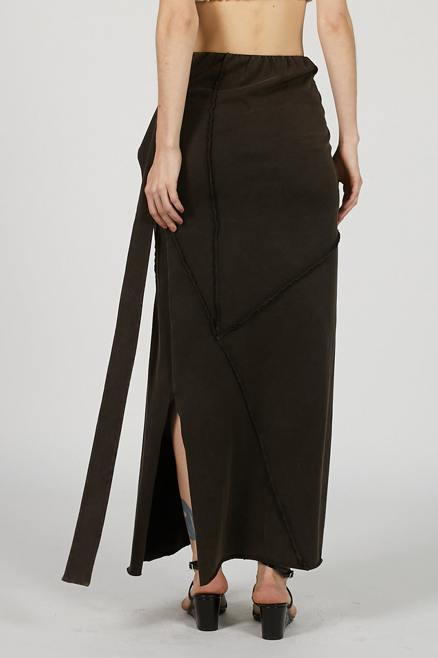 Layered Asymmetrical Drape Skirt - SALE
