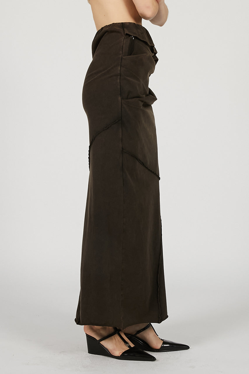 Layered Asymmetrical Drape Skirt - SALE
